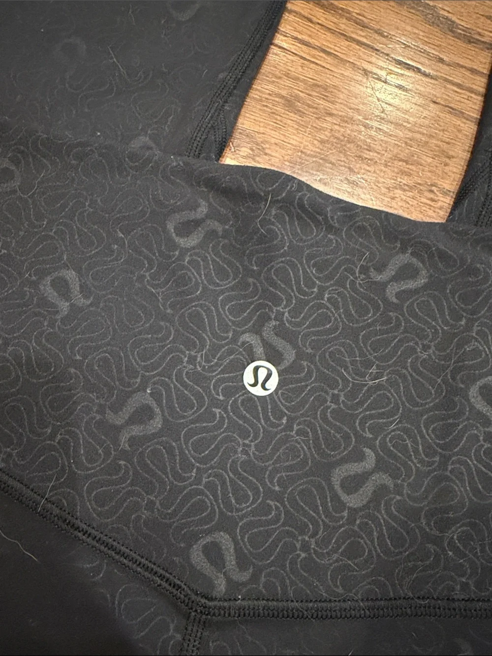 Lululemon Black High-Rise Logo Leggings sz 10